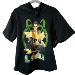 Mad Engine Marvel Studios Disney+ LOKI Variant Adult Short Sleeve Hoodie M NWT